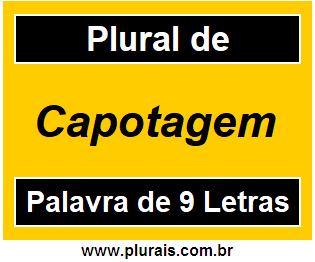 Plural de Capotagem