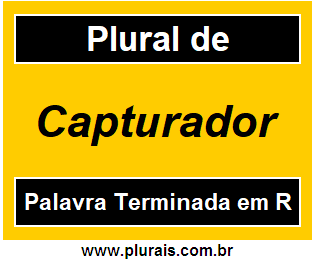 Plural de Capturador