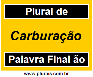 Plural de Carburação