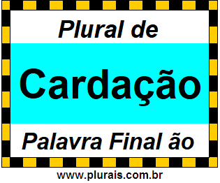 Plural de Cardação