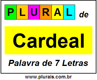 Plural de Cardeal