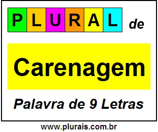 Plural de Carenagem