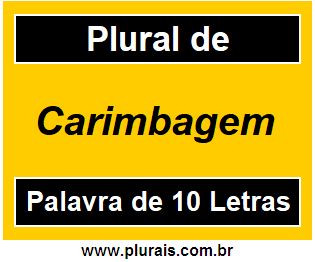 Plural de Carimbagem