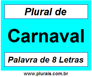 Plural de Carnaval