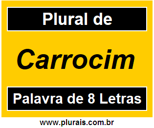 Plural de Carrocim