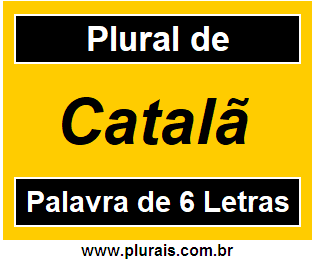 Plural de Catalã