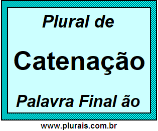 Plural de Catenação