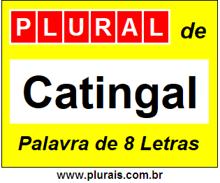 Plural de Catingal