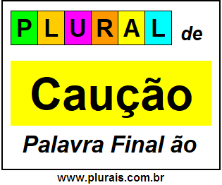 Plural de Caução