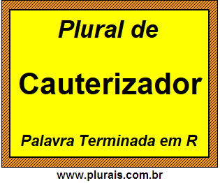 Plural de Cauterizador