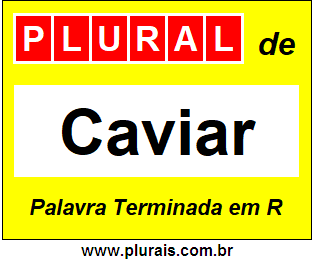 Plural de Caviar