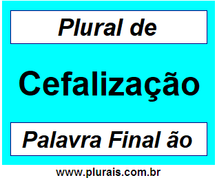 Plural de Cefalização