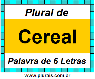 Plural de Cereal
