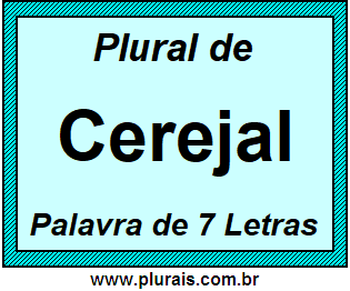 Plural de Cerejal
