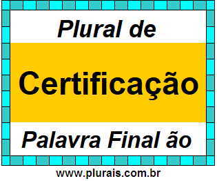 Plural de Certificação