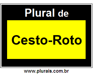 Plural de Cesto-Roto