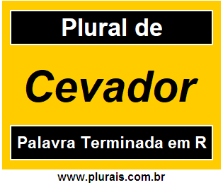 Plural de Cevador