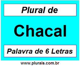Plural de Chacal