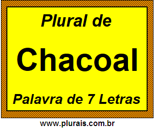 Plural de Chacoal