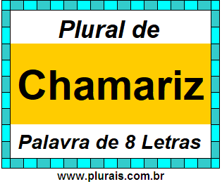 Plural de Chamariz