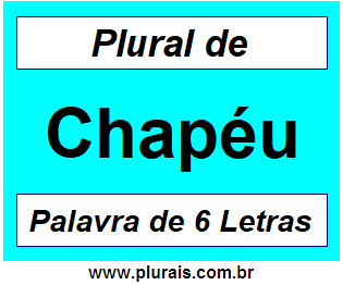 Plural de Chapéu