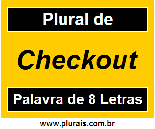 Plural de Checkout