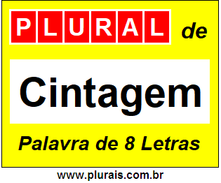 Plural de Cintagem