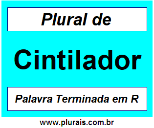 Plural de Cintilador