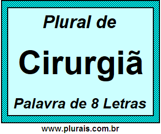 Plural de Cirurgiã