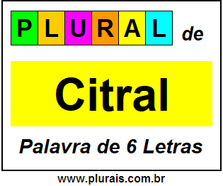 Plural de Citral