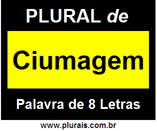 Plural de Ciumagem