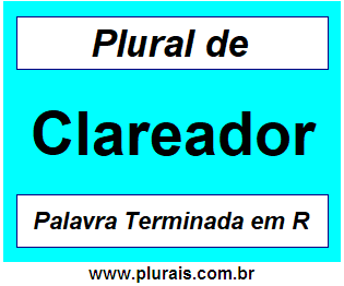 Plural de Clareador