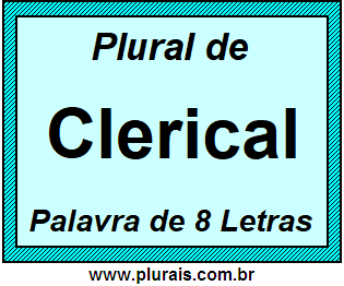 Plural de Clerical
