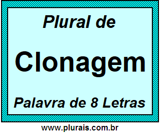 Plural de Clonagem