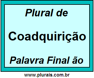 Plural de Coadquirição