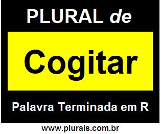 Plural de Cogitar