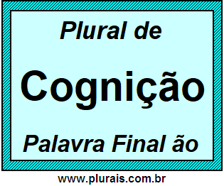 Plural de Cognição