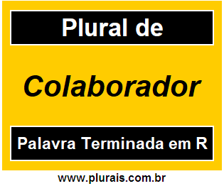 Plural de Colaborador