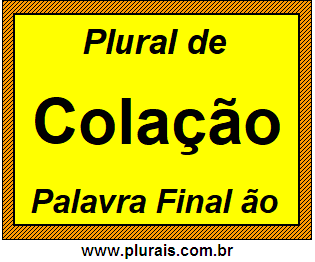 Plural de Colação