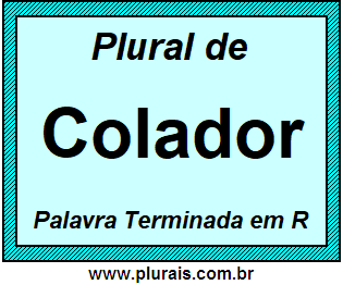 Plural de Colador