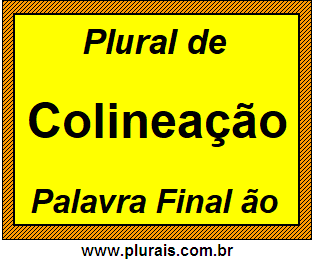 Plural de Colineação