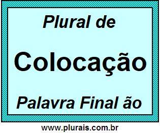 Plural de Colocação