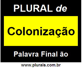 Plural de Colonização