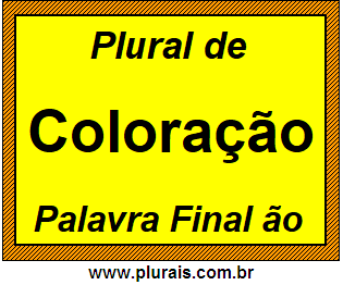 Plural de Coloração