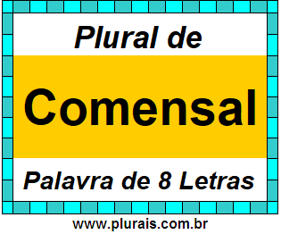 Plural de Comensal