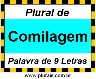 Plural de Comilagem