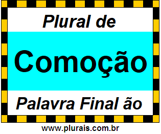 Plural de Comoção