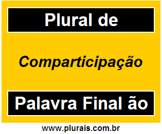 Plural de Comparticipação