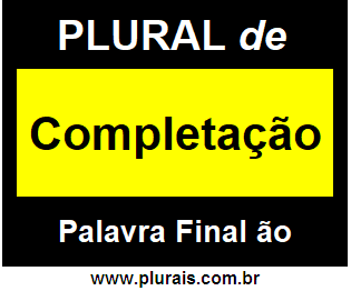 Plural de Completação