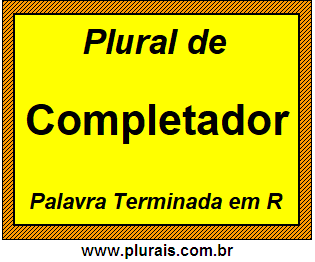 Plural de Completador